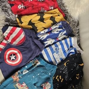 7 hanna andersson small dog tee shirts pajamas star wars christmas peanuts